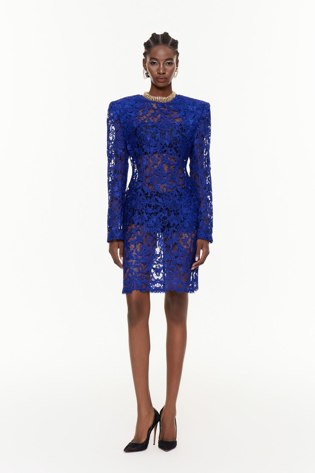 Eider Embroidered Floral Cutout Mini Dress